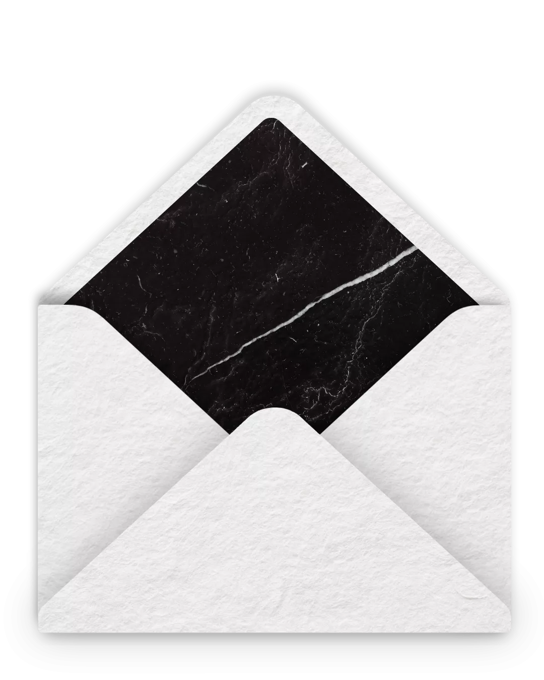 Chic enveloppe chic minimaliste marbre noir blanc 023