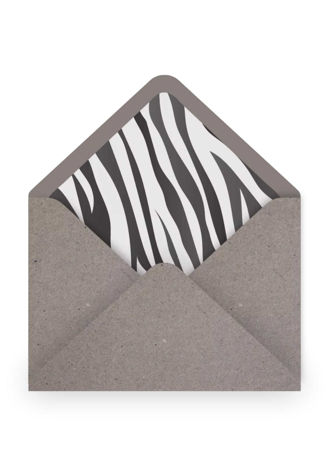 Chic enveloppe chic minimaliste zebre noir blanc 007