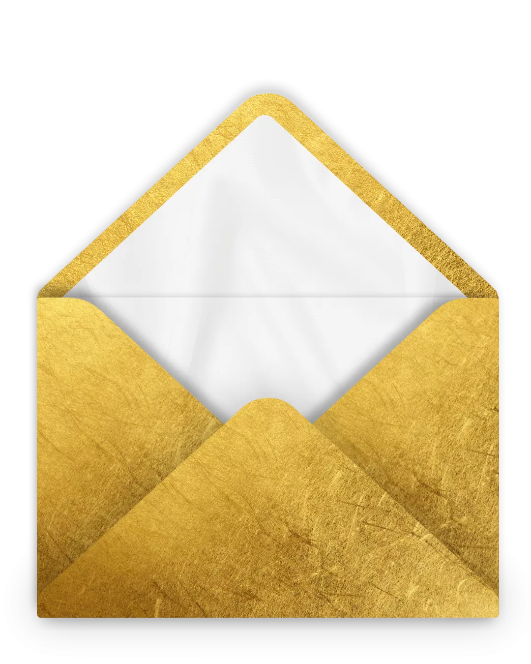 Elegant enveloppe mariage feuille or jaune 038