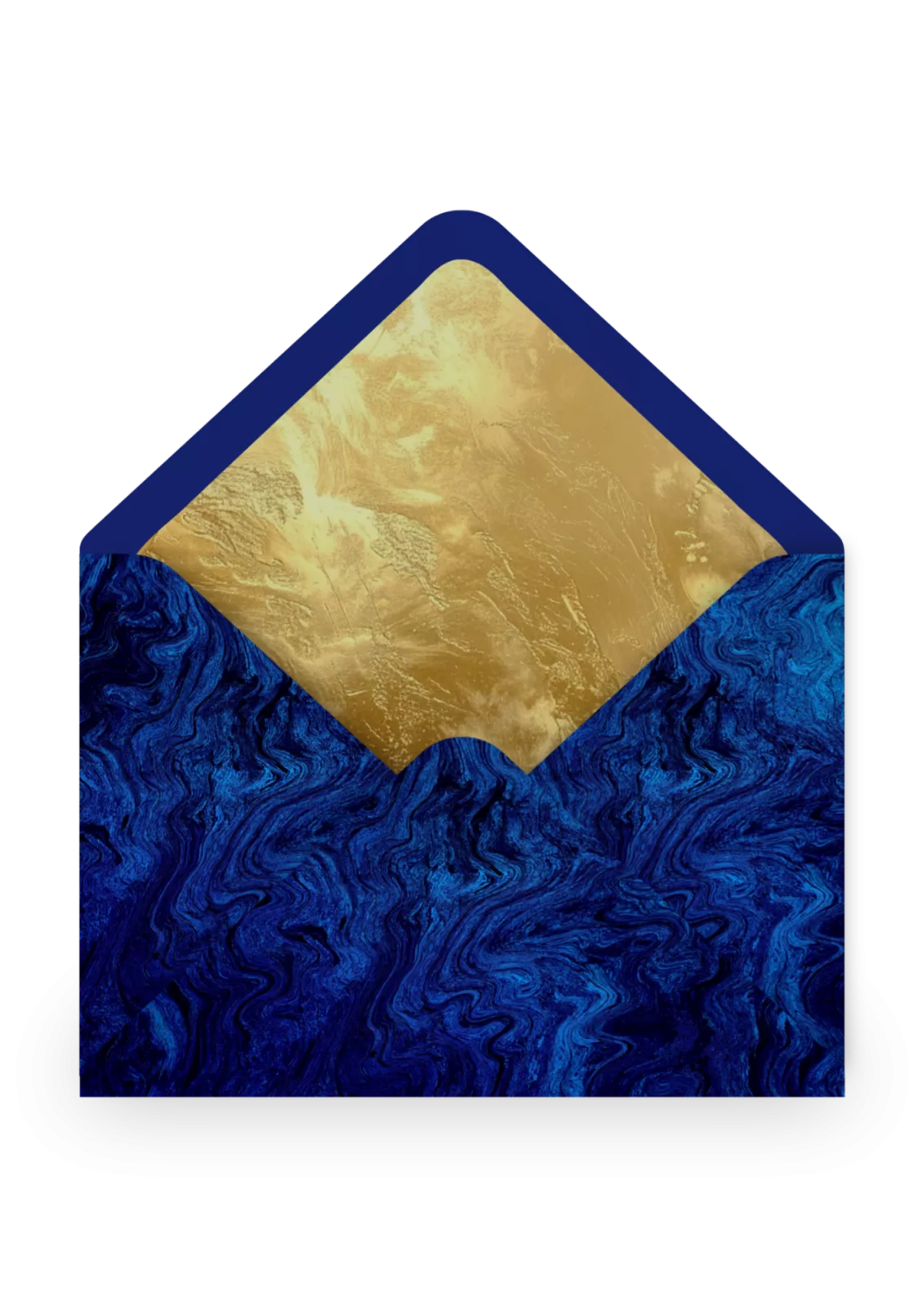Elegant enveloppe mariage marbre bleu dore 026